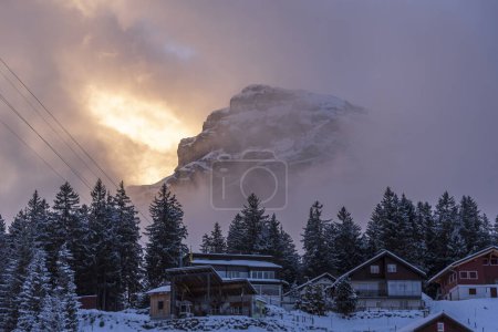 Photo for Swiss alps, Urnerboden in winter - Royalty Free Image