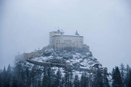 Castle of Tarasp in the Engadin valley. Switzerland