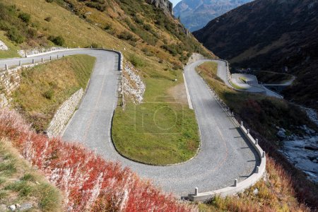 Old St. Gotthard road in the Alps