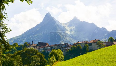 Gruyere, Schweiz. Landschaftsblick