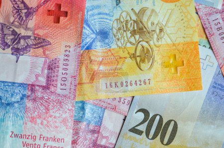 Téléchargez les photos : Collage Vieux Francs Suisses - en image libre de droit