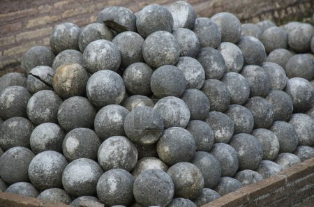 Photo for A big pile of canon balls - Royalty Free Image