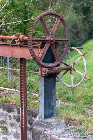 Photo for An old lock mechanism used to control the wter level - Royalty Free Image