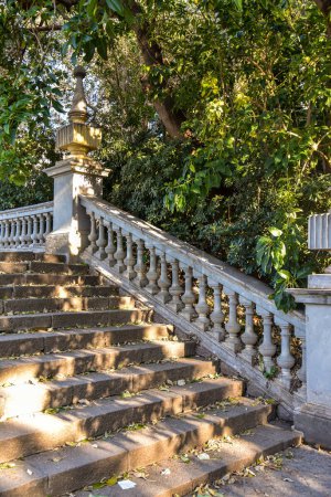 Photo for Old stairs in the city of Barcelona - Royalty Free Image