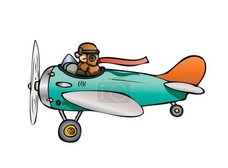 Ilustración de Ilustración de vector de avión clásico - Imagen libre de derechos