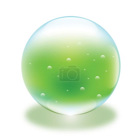 Téléchargez les illustrations : Illustration vectorielle sphère de verre - en licence libre de droit