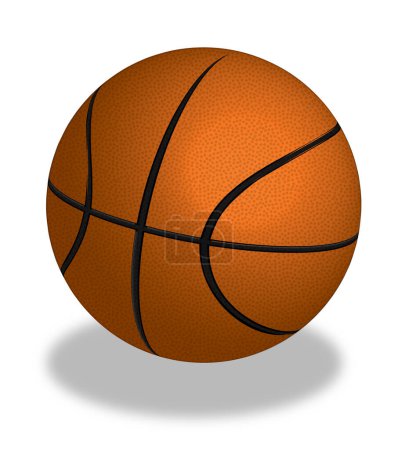 Illustration for 3d render of a basketball ball - Royalty Free Image