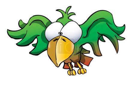 Illustration for A cartoon bird character illustration - Royalty Free Image