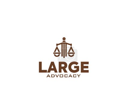 letra abstracta e logotipo de la ley, diseño del logotipo de la firma de abogados, logotipo del pilar, abogado en el logotipo de la ley