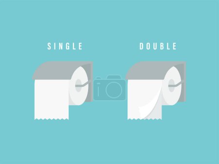 Toilet paper: single and double set (with holder)