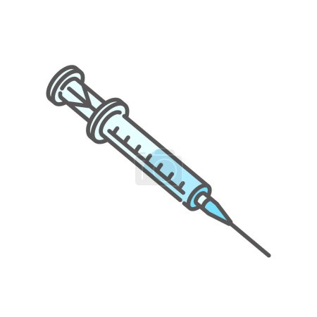 Healthcare: A syringe containing chemicals