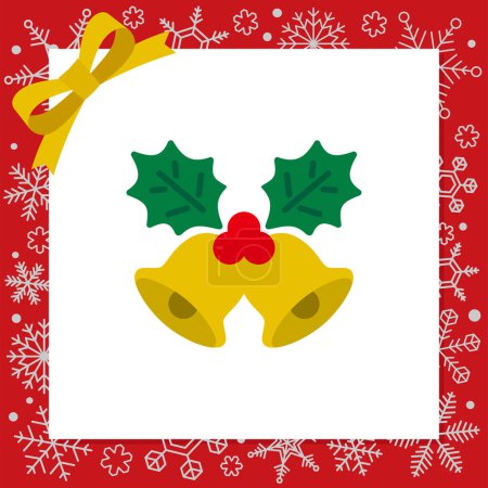 Seasonal material: Christmas icon (Christmas bell)