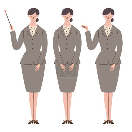 Business woman (3 poses)
