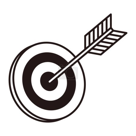 Seasonal materials: arrows and targets (line drawing)