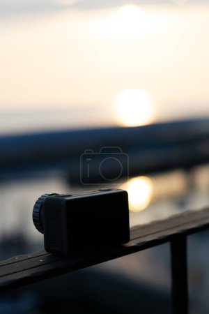 Sunrise Splendor, Close-Up Action Camera Bokeh with Taiwan Sky and Ocean Beauty