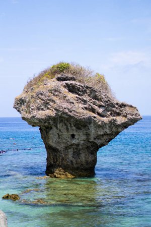 Captured Seascapes with Giant Vase Shaped Rock in Taiwan Liuqiu Island