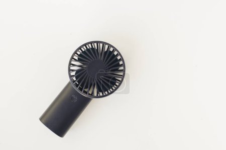 Photo for Portable mini fan on plain background - Royalty Free Image