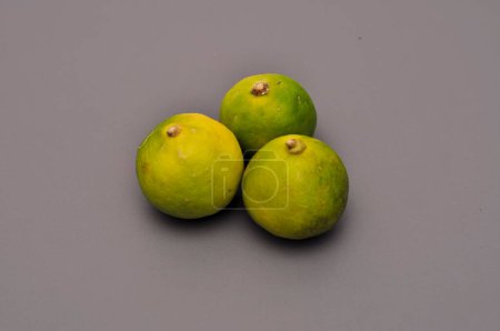 Photo for Lime on a gray base - Royalty Free Image