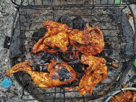Photo for Chicken wings on the grill - Royalty Free Image