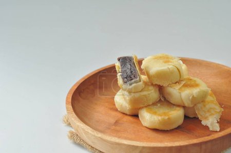 Photo for Bakpia (bean-filled moon cake-like pastry ) - Royalty Free Image