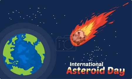 Ilustración de Diseño de banner del día de la astronomía mundial - Imagen libre de derechos