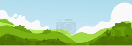 Illustration for Landscape of mountains. mountain and hills. vector illustration - Royalty Free Image