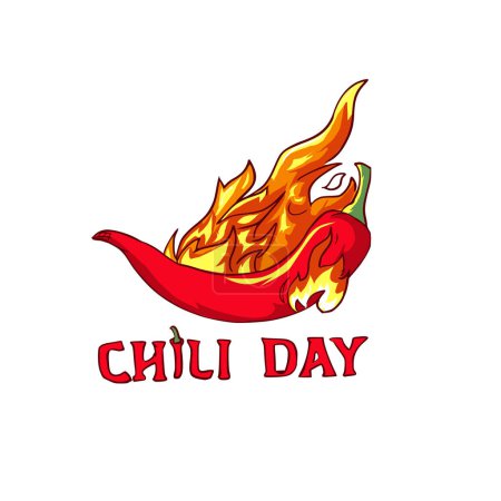 Téléchargez les illustrations : Illustration vectorielle d'un fond pour le jour heureux du chili - en licence libre de droit