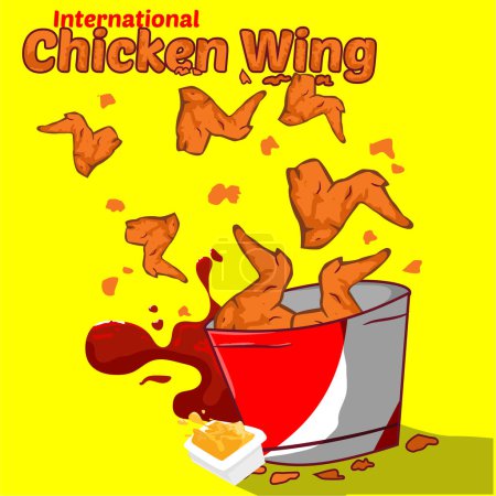 Illustration for Chicken in the bowl - Royalty Free Image