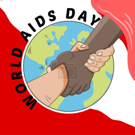Illustration for World aids day concept - Royalty Free Image
