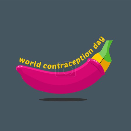 Illustration for Illustration of a background for world contraception day - Royalty Free Image