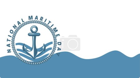 Ilustración de Icono del vector del logotipo del ancla náutica - Imagen libre de derechos