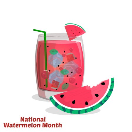 Illustration for Vector illustration of watermelon background - Royalty Free Image