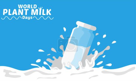 Illustration for World milk day vector illustration design - Royalty Free Image