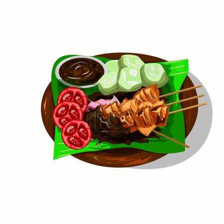 Ilustración de Comida asiática y cocina - Imagen libre de derechos