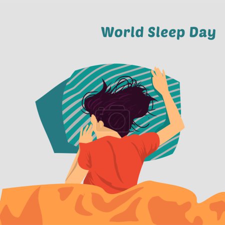 world sleep day banner design.