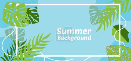 Illustration for Tropical background. vector background. - Royalty Free Image