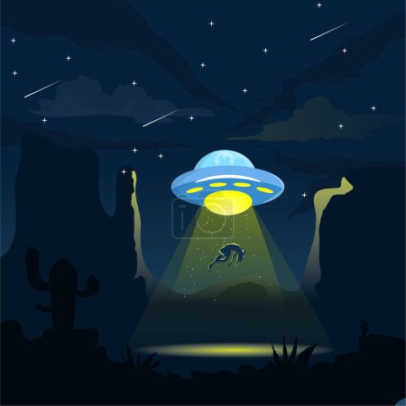Téléchargez les illustrations : Journée mondiale de conception d'arrière-plan extraterrestre, journée mondiale ufo - en licence libre de droit