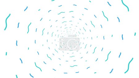 Abstract white background with a blue and green circle pattern with blue lines in the middle, white splashes background
