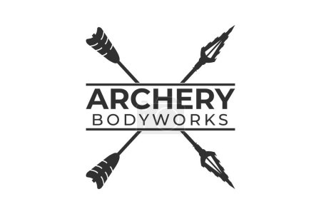 Photo for Archery Logo Design and Typography Design, Modern Archery Logo Elements for Your Brand, Dynamic Archery Theme Typography for Logos, Target the Best with Archery-Inspired Logos, Archery Logo Designs, Bow and Arrow Inspired Logo Typography - Royalty Free Image