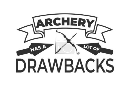 Illustration for Archery Logo Design and Typography Design, Modern Archery Logo Elements for Your Brand, Dynamic Archery Theme Typography for Logos, Target the Best with Archery-Inspired Logos, Archery Logo Designs, Bow and Arrow Inspired Logo Typography - Royalty Free Image
