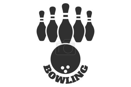 Bowling Vector Illustration, Vibrant Vector Design for Bowling Lovers, Stylish Bowling Vector Graphics, Modern Vector Art for Bowling Elements, Creative Bowling Vector Elements