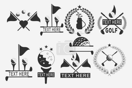 Golf Vector Design, Golf Monogram Bundle, Golf Game Vector Set, Golf Logo, Golf Typography, Trendy Golf Illustration Graphics Pack, Stylish Golf Art, Golf illustration Designs