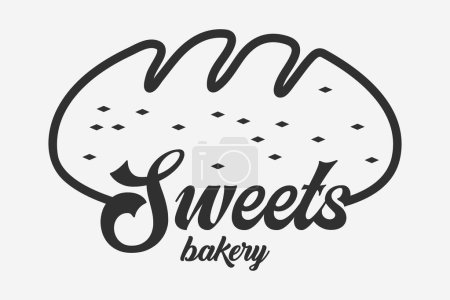 Photo for Bakery Typography Vector, Bakery Typography Logo, Style Bakery Logo Templates, Bakery Logo Design, Classic Bakery Initials Vector, Stylish Bakery Signature Graphics, Fancy Bakery Monogram Icons - Royalty Free Image