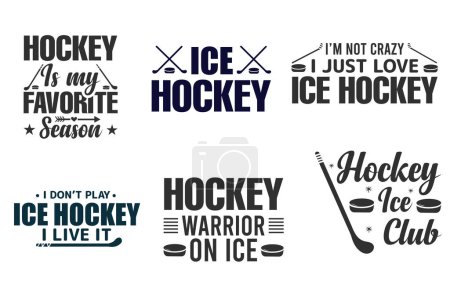 Photo for Dynamic Hockey Typography Bundle, Hockey Vector Bundle, Hockey Vibes, Goal-Driven Typography in Hockey Theme, Typography Slapshot, Design Excellence, Hockey Delight,  Hockey Dreams, Hockey Typography - Royalty Free Image