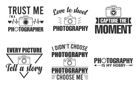 Creative Photography Typography Logo Design Bundle, Unique Typographic Logo Design, Stylish Photography Logo, Modern Photographer Typography Logo, Camera Vector, Photography Typography Logo