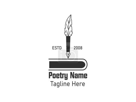 Poetische Impressionen Logo-Design, Verse Visions Logo-Konzept, Literarisches flourish Logo-Design, Reim & Design Emblem, Sonett Symbol Logo, Metapher Mark Logo-Design, Logo-Design, Grafik-Design