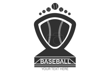 Baseball Design inspiré, Art créatif de la typographie du baseball, Conception typographique du baseball pour les fans, Art typographique pour les adeptes de baseball, Graphisme inspiré du baseball