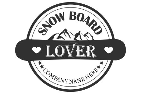 Photo for Snowboard Typography Design, Snowboarding Typographic Art, Snowboard Lover Typographic Illustration, Typography for Snowboarders, Snowboarding Typography, Typographic Artwork - Royalty Free Image