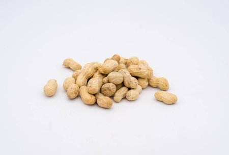 Photo for Peanuts on a white background. - Royalty Free Image
