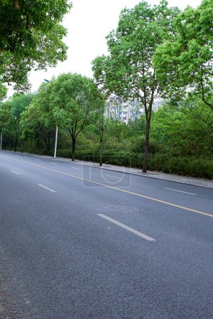empty road in the city